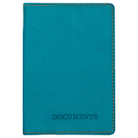 Обложка для автодокументов OfficeSpace "Denim", экокожа, бирюза фото Обложка для автодокументов OfficeSpace "Denim", экокожа, бирюза