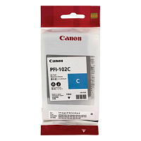 Картридж струйный Canon PFI-102C 0896B001 голубой оригинальный фото Картридж струйный Canon PFI-102C 0896B001 голубой оригинальный