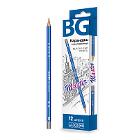 Карандаш ч/г BG "Master" HB, шестигран., европодвес фото Карандаш ч/г BG "Master" HB, шестигран., европодвес
