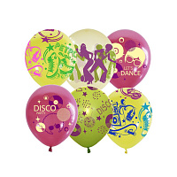 Воздушные шары, 25шт., M12/30см, ПатиБум "Disco Party", ассорти фото Воздушные шары, 25шт., M12/30см, ПатиБум "Disco Party", ассорти