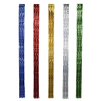 Дождик новогодний, ширина 200 мм, длина 1,5 м, ассорти 5 цветов, штрихкоды 73356, 73370, 73394, 73400, 73417, 20-150