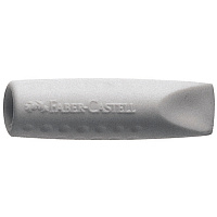 Набор ластиков-колпачков Faber-Castell "Grip 2001" 2шт., трехгранные, серые, пакет фото Набор ластиков-колпачков Faber-Castell "Grip 2001" 2шт., трехгранные, серые, пакет