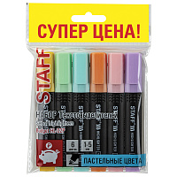 Набор текстовыделителей STAFF "Basic Budget HL-02P", 6 ЦВЕТОВ, ПАСТЕЛЬ, линия письма 1-5 мм, 152297 фото Набор текстовыделителей STAFF "Basic Budget HL-02P", 6 ЦВЕТОВ, ПАСТЕЛЬ, линия письма 1-5 мм, 152297