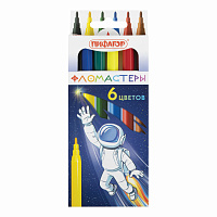 Фломастеры ПИФАГОР "Космическая одиссея", 6 цветов, вентилируемый колпачок, 152443 фото Фломастеры ПИФАГОР "Космическая одиссея", 6 цветов, вентилируемый колпачок, 152443