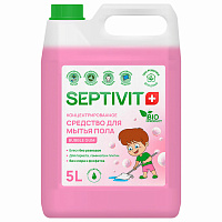 Средство для мытья пола гипоаллергенное 5 л, SEPTIVIT "Bubble gum", концентрат фото Средство для мытья пола гипоаллергенное 5 л, SEPTIVIT "Bubble gum", концентрат