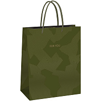 Пакет подарочный 26*32*12см MESHU "Green pattern", выборочный лак, матовая ламинация фото Пакет подарочный 26*32*12см MESHU "Green pattern", выборочный лак, матовая ламинация