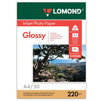 Фотобумага глянцевая, А4, 220 г/м2, двусторонняя, 50 листов, LOMOND, 0102089 фото Фотобумага глянцевая, А4, 220 г/м2, двусторонняя, 50 листов, LOMOND, 0102089