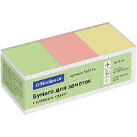 Самоклеящийся блок OfficeSpace, 38*51мм, 12 блоков по 100л., 3 пастельных цвета фото Самоклеящийся блок OfficeSpace, 38*51мм, 12 блоков по 100л., 3 пастельных цвета