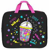 Папка на молнии с ручками BRAUBERG А4, 1 отделение, полиэстер, 80 мм, "Pop style", 271480