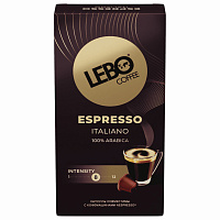 Кофе в капсулах LEBO "Espresso Italiano" для кофемашин Nespresso, 10 порций фото Кофе в капсулах LEBO "Espresso Italiano" для кофемашин Nespresso, 10 порций