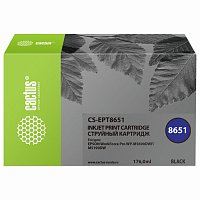 Картридж струйный CACTUS (CS-EPT8651) для Epson WF5190/5690, черный фото Картридж струйный CACTUS (CS-EPT8651) для Epson WF5190/5690, черный