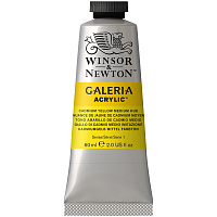 Краска акриловая художественная Winsor&Newton "Galeria", 60мл, туба, желтый кадмий средний фото Краска акриловая художественная Winsor&Newton "Galeria", 60мл, туба, желтый кадмий средний