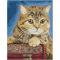 Алмазная мозаика ТРИ СОВЫ "Кошка", 40*50см, холст на деревянном подрамнике, картонная коробка с пластиковой ручкой фото Алмазная мозаика ТРИ СОВЫ "Кошка", 40*50см, холст на деревянном подрамнике, картонная коробка с пластиковой ручкой