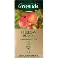 Чай зеленый Greenfield Mellow Peach 25 пакетиков фото Чай зеленый Greenfield Mellow Peach 25 пакетиков