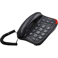 Телефон проводной TeXet TX-214 черный фото Телефон проводной TeXet TX-214 черный