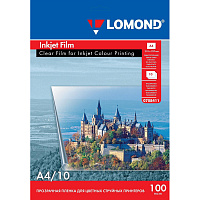 Пленка для проекторов Lomond 708411 прозрачная А4 10 листов фото Пленка для проекторов Lomond 708411 прозрачная А4 10 листов