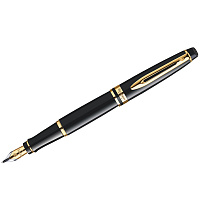 Ручка перьевая Waterman "Expert Black Lacquer GT" синяя, 0,8мм, подарочная упаковка фото Ручка перьевая Waterman "Expert Black Lacquer GT" синяя, 0,8мм, подарочная упаковка