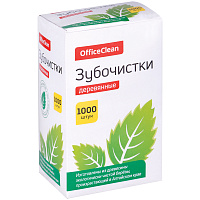 Зубочистки OfficeClean деревянные, в индивидуальной бумажной упаковке, 1000шт. фото Зубочистки OfficeClean деревянные, в индивидуальной бумажной упаковке, 1000шт.