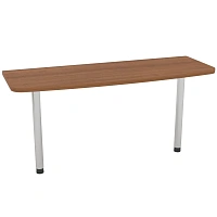 Брифинг-приставка Комус Мебель Сатурн-Д с опорами (орех гварнери, 1600x570x764 мм)