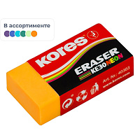 Ластик Kores ПВХ прямоугольный 40x21x10 мм (3 штуки в упаковке, 40313) фото Ластик Kores ПВХ прямоугольный 40x21x10 мм (3 штуки в упаковке, 40313)