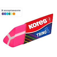 Ластик Kores ПВХ треугольный 60x20x16 мм (2 штуки в упаковке) фото Ластик Kores ПВХ треугольный 60x20x16 мм (2 штуки в упаковке)