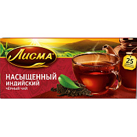 Чай черный Лисма Насыщенный 25 пакетиков фото Чай черный Лисма Насыщенный 25 пакетиков