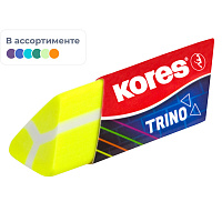 Ластик Kores ПВХ треугольный 64x20x16 мм фото Ластик Kores ПВХ треугольный 64x20x16 мм
