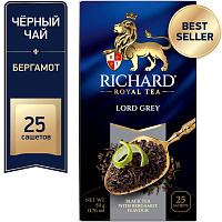 Чай черный Richard Lord Grey 25 сашет (бергамот, лимон) фото Чай черный Richard Lord Grey 25 сашет (бергамот, лимон)