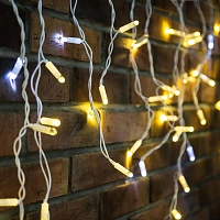 Гирлянда светодиодная уличная Neon-Night Айсикл бахрома теплый белый свет 176 светодиодов (4.8х0.6 м, 255-166) фото Гирлянда светодиодная уличная Neon-Night Айсикл бахрома теплый белый свет 176 светодиодов (4.8х0.6 м, 255-166)