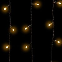 Гирлянда светодиодная уличная Neon-Night Айсикл бахрома теплый белый свет 176 светодиодов (4.8х0.6 м) фото Гирлянда светодиодная уличная Neon-Night Айсикл бахрома теплый белый свет 176 светодиодов (4.8х0.6 м)