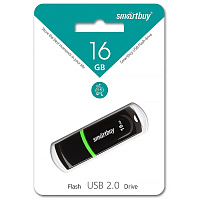 Флеш-диск 16 GB, SMARTBUY Paean, USB 2.0, черный, SB16GBPN-K фото Флеш-диск 16 GB, SMARTBUY Paean, USB 2.0, черный, SB16GBPN-K