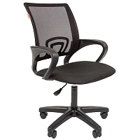 Кресло офисное Комус Мебель Easy Chair 304 LT (LT) чёрное (сетка/ткань, пластик)