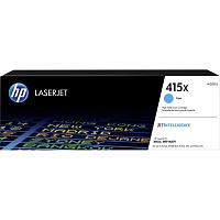 Картридж лазерный HP 415X W2031X голубой оригинальный повышенной емкости фото Картридж лазерный HP 415X W2031X голубой оригинальный повышенной емкости
