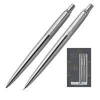 Набор пишущих принадлежностей Parker Jotter Stainless Steel (шариковая ручка, карандаш) фото Набор пишущих принадлежностей Parker Jotter Stainless Steel (шариковая ручка, карандаш)