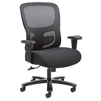 Кресло для руководителя Easy Chair 582 TC черное (сетка/ткань, металл) фото Кресло для руководителя Easy Chair 582 TC черное (сетка/ткань, металл)