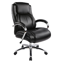 Кресло для руководителя Easy Chair 585 TR черное (рециклированная кожа, металл) фото Кресло для руководителя Easy Chair 585 TR черное (рециклированная кожа, металл)