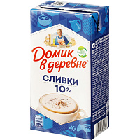 Сливки Домик в деревне стерилизованные без крышки 10% 480 г фото Сливки Домик в деревне стерилизованные без крышки 10% 480 г