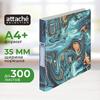 Папка на 2-х кольцах Attache Selection Fluid 35 мм бирюзовая до 300 листов (пластик 0.5 мм) фото Папка на 2-х кольцах Attache Selection Fluid 35 мм бирюзовая до 300 листов (пластик 0.5 мм)