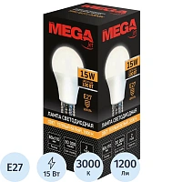 Лампа светодиодная ProMega jet 15 Вт E27 A 3000 К 1200 Лм матовая