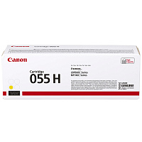 Картридж лазерный Canon 055H Y 3017C002 желтый оригинальный повышенной емкости фото Картридж лазерный Canon 055H Y 3017C002 желтый оригинальный повышенной емкости