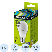 Лампа светодиодная Ergolux LED А 10Вт E27 6500К 910Лм 220В 12879 фото Лампа светодиодная Ergolux LED А 10Вт E27 6500К 910Лм 220В 12879