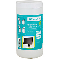 Салфетки чистящие влажные OfficeClean, для экранов, в тубе, 100шт. фото Салфетки чистящие влажные OfficeClean, для экранов, в тубе, 100шт.