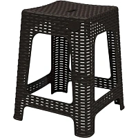 Табурет Rattan квадратный (горький шоколад, 363x363x448 мм) фото Табурет Rattan квадратный (горький шоколад, 363x363x448 мм)