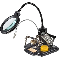 Держатель Rexant Третья рука Профи с лупой (12-0258)