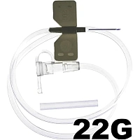 Игла-бабочка SFМ 22G (0.7х19 мм, 100 штук в упаковке) фото Игла-бабочка SFМ 22G (0.7х19 мм, 100 штук в упаковке)