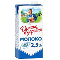 Молоко Домик в деревне ультрапастеризованное 2.5% 925 мл фото Молоко Домик в деревне ультрапастеризованное 2.5% 925 мл