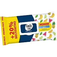 Влажные салфетки освежающие Emily Style Tropic 100+20 штук в упаковке фото Влажные салфетки освежающие Emily Style Tropic 100+20 штук в упаковке