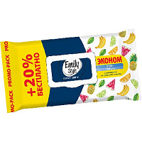 Влажные салфетки освежающие Emily Style Tropic 100+20 штук в упаковке фото Влажные салфетки освежающие Emily Style Tropic 100+20 штук в упаковке