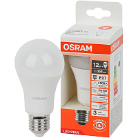 Лампа светодиодная Osram 12Вт E27 A 4000 К 1055 Лм (4058075695320) фото Лампа светодиодная Osram 12Вт E27 A 4000 К 1055 Лм (4058075695320)