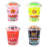 Слайм с фигурками, вкусняшки, 200 г, НАБОР 4 шт., JOLLY JOT (ДЖОЛЛИ ДЖОТ), 666669